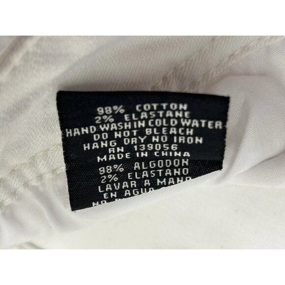 Grace In LA Women’s Boot Cut Jeans Embroidered Raw Hem White Size 30 - Picture 9 of 11